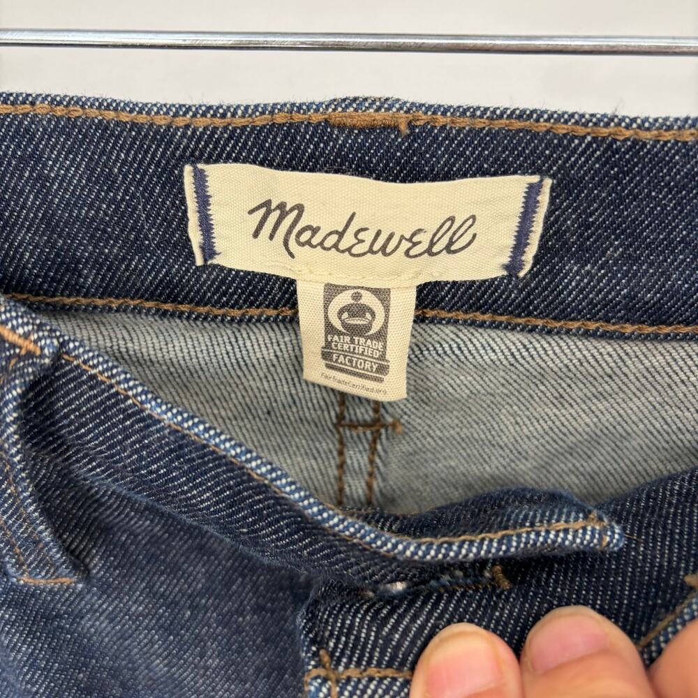 Madewell Mid-Rise Stovepipe Jeans Women's Size 26 Dark Wash Straight Leg - Picture 5 of 10